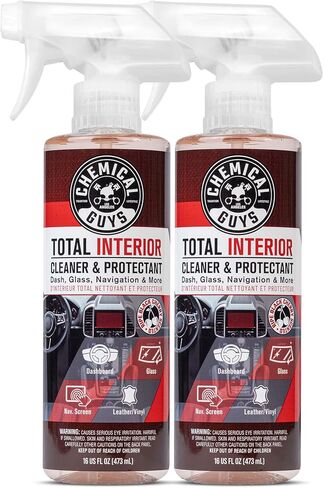 Chemical Guys Total Interior Cleaner & Protectant 2 Pack 16 oz Each Black Cherry Scent All-in-One Interior Cleaner for Leather, Vinyl, Plastic, Glass, Carpet & More in Saudi Arabia