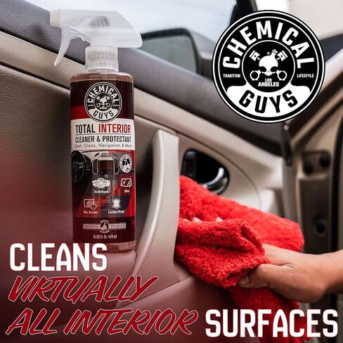 Chemical Guys Total Interior Cleaner & Protectant 2 Pack 16 oz Each Black Cherry Scent All-in-One Interior Cleaner for Leather, Vinyl, Plastic, Glass, Carpet & More in Saudi Arabia