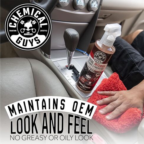 Chemical Guys Total Interior Cleaner & Protectant 2 Pack 16 oz Each Black Cherry Scent All-in-One Interior Cleaner for Leather, Vinyl, Plastic, Glass, Carpet & More in Saudi Arabia