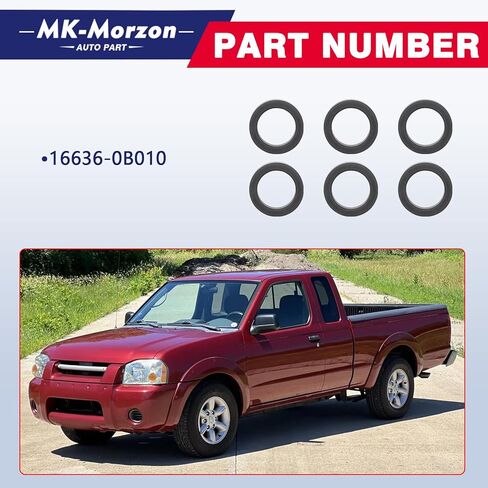 طقم حاقن الحاقن السفلي للوقود المتوافق مع 1999-2004 Nissan Frontier Quest Xterra Injector العازل السفلي يستبدل# 16636-0B010 (6pcs) in Saudi Arabia