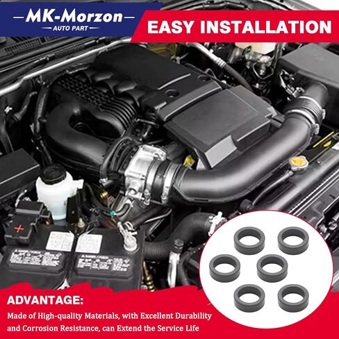 طقم حاقن الحاقن السفلي للوقود المتوافق مع 1999-2004 Nissan Frontier Quest Xterra Injector العازل السفلي يستبدل# 16636-0B010 (6pcs) in Saudi Arabia