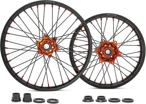 TOFR 21 "/18" CNC عجلات ماطوفة مجموعة Excf EXC SX XC-W SXF SXS XC-F 125-540 لـ HUSABERG لـ BETA لغاز الغاز لـ Sherco لـ Alpha 2003-2024 in Saudi Arabia