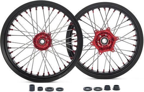 TOFR 17" Supermoto Wheels For Honda CRF450R 02-12 CRF450X 05-17 CRF250R 04-13 CR250R in Saudi Arabia
