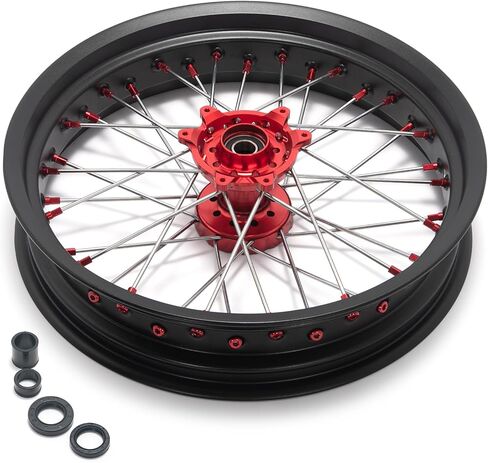 TOFR 17" Supermoto Wheels For Honda CRF450R 02-12 CRF450X 05-17 CRF250R 04-13 CR250R in Saudi Arabia