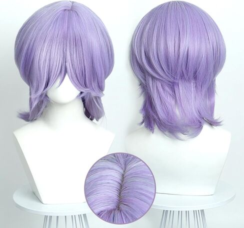 Demonio Hunters Costume Wig for Mystery Saja,Pop Animated Characters Wigs Long Hair Wig,Purple in Kuwait