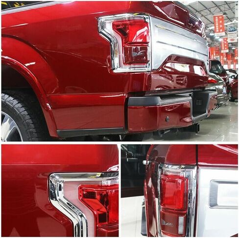 Chrome Rear Tail Light Lamp Frame Cover Trim Accessories for Ford for F150 2015-2020 CRTLLFCTFFF2A in Saudi Arabia