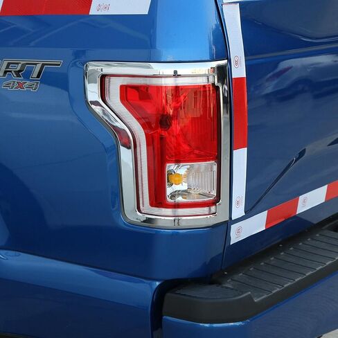 Chrome Rear Tail Light Lamp Frame Cover Trim Accessories for Ford for F150 2015-2020 CRTLLFCTFFF2A in Saudi Arabia