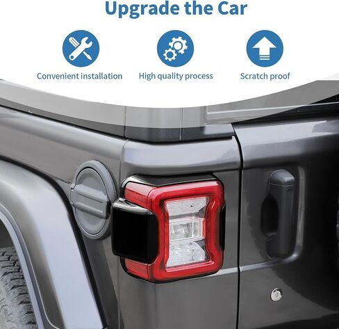 for Jeep JL Tail Light Cover Trim Panel for Jeep Wrangler JL JLU 2018-Present Orange Exterior Accessories 6pcs in Saudi Arabia