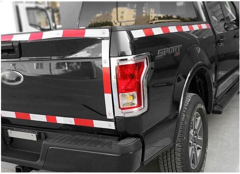 Chrome Rear Tail Light Lamp Frame Cover Trim Accessories for Ford for F150 2015-2020 CRTLLFCTFFF2A in Saudi Arabia
