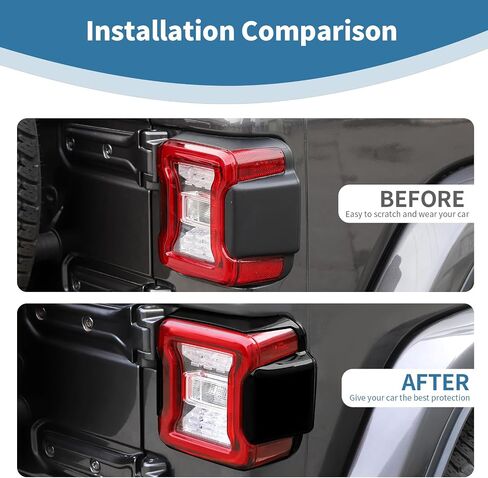 for Jeep JL Tail Light Cover Trim Panel for Jeep Wrangler JL JLU 2018-Present Orange Exterior Accessories 6pcs in Saudi Arabia
