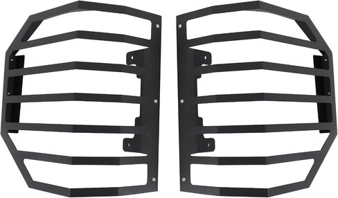Aunginsy Tail Light Lamp Guard Cover Compatible with Ford Maverick 2022-2025 Exterior Accessories, Car Back Taillight Grilles Guard Protective Net Frame Carbon Steel Rear Headlight Trim Cover, Black in Saudi Arabia