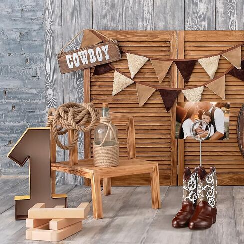 Tatuo 6 PCS Cowboy Boots Number Number Assologers Photo Photo Photo Photo Place Place حامل رقم طاولة لطيف. in Kuwait