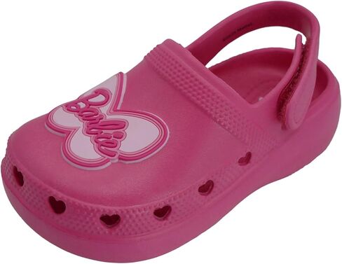 Barbie Toddler Girls Lightweight Slip-On Slogs-أحذية صيفية قابلة للتعديل للأطفال-صندل اللعب الصديقة للمياه in Saudi Arabia
