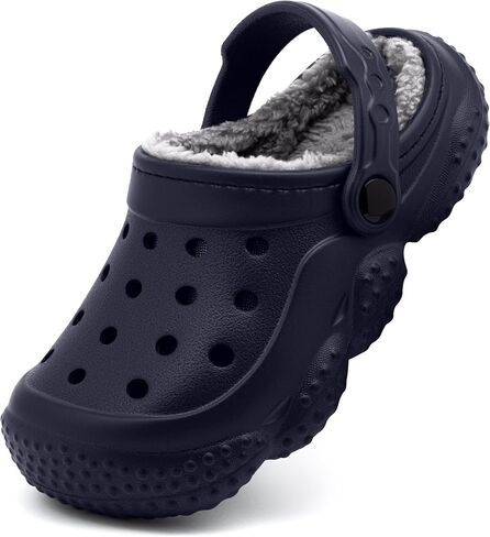 Inminpin Kids Girls Boys Fur fur cloy clogs slippers slippers stoddler Winter Warm Garden House Shoes Indoor Outdoor Outdo in Kuwait