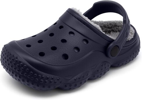 Inminpin Kids Girls Boys Fur fur cloy clogs slippers slippers stoddler Winter Warm Garden House Shoes Indoor Outdoor Outdo in Kuwait