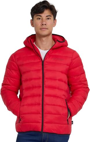 Spyder Packable Puffer Jacket Men with Hood, Lightweight Winter Jackets for Men in Saudi Arabia