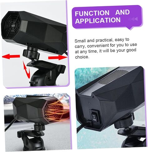 Cabilock 1pc Portable Auto Heater and Defogger for Vehicle Windshield Fast Heating Easy Installation Efficient Defrosting Tool for Cars Trucks and Suvs in Saudi Arabia