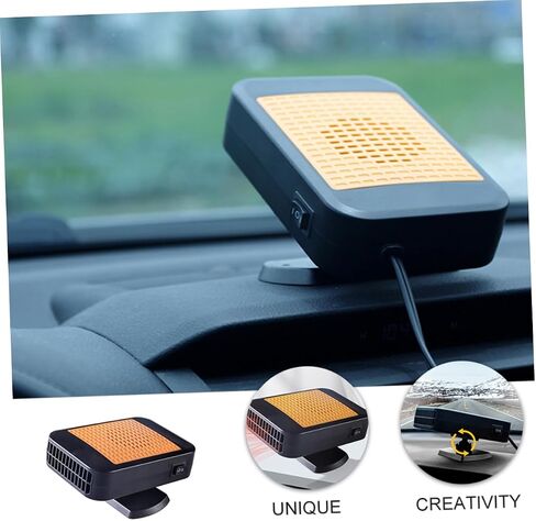 Cabilock 1PC Car Car Hearster Heater Fan Windshield المحمولة لاستخدام التصميم المدمج لسهولة التثبيت في تدفق الهواء الموفر للطاقة in Saudi Arabia