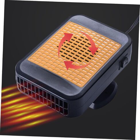 Cabilock 1PC Car Car Hearster Heater Fan Windshield المحمولة لاستخدام التصميم المدمج لسهولة التثبيت في تدفق الهواء الموفر للطاقة in Saudi Arabia