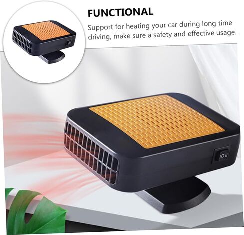 Cabilock 1PC Car Car Hearster Heater Fan Windshield المحمولة لاستخدام التصميم المدمج لسهولة التثبيت في تدفق الهواء الموفر للطاقة in Saudi Arabia