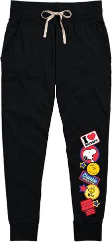 Peanuts - Snoop Charlie Wood Patches - Women's Jersey Jogger Pant in Saudi Arabia