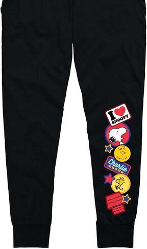 Peanuts - Snoop Charlie Wood Patches - Women's Jersey Jogger Pant in Saudi Arabia