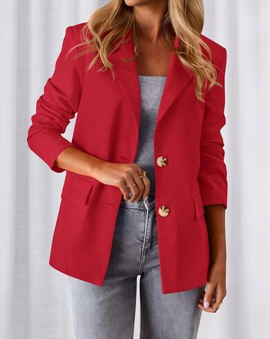 BTFBM Blazers for Women Business Casual 2025 Fall Clothes Label Open Front Long Sleeve Work Office Sup in Kuwait