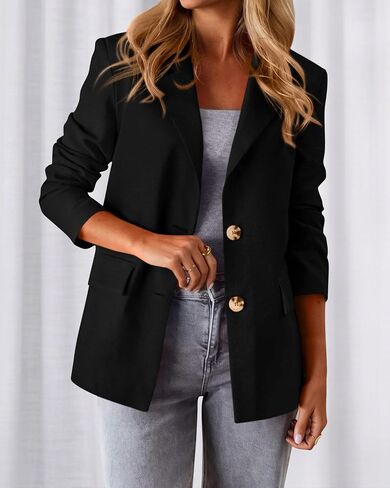 BTFBM Blazers for Women Business Casual 2025 Fall Clothes Lapel Open Front Long Sleeve Work Office Suit Jackets Blazer in Saudi Arabia