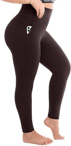 Sinophant Plus Size Leggings للنساء مع جيوب ، طماق XXL-4XL الممتدة للسيدات. in Kuwait