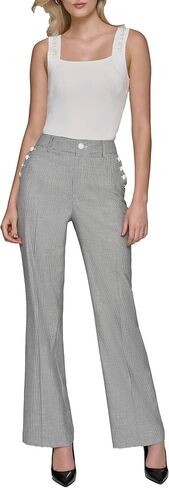 KARL LAGERFELD Women's Flared Workwear Pant with Sailor Buttons in Saudi Arabia