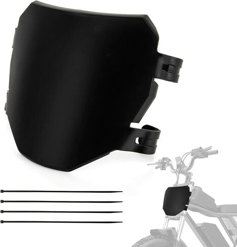 PSLER Electric Dirt Bike Number Front Plate with Zip Ties - PP Material Number Plate, Compatible with Light Bee S/X Segway X160 X260 Dirt Bike, Talaria Sting MX3/R MX4 XXX E-Ride, Black in Saudi Arabia