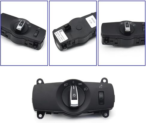 Interior Car Headlight Lamp Knob Switch Button Assembly for BMW 5 6 7 X3 X4 F10 F11 F06 F12 F01 F02 F07 F25 F26 61319192744(Model D) in Saudi Arabia