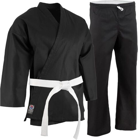 ProForce 5oz Ultra Light Weight Karate Gi/Uniform - Black - Size 5 in Saudi Arabia