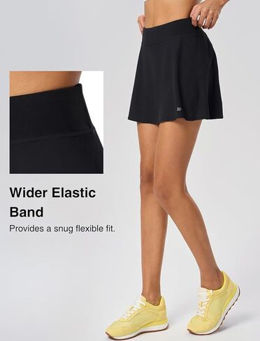 Yvette Athletic Skirt for Tennis Golf Pickleball - High Waisted Sports Skorts with Pockets in Saudi Arabia