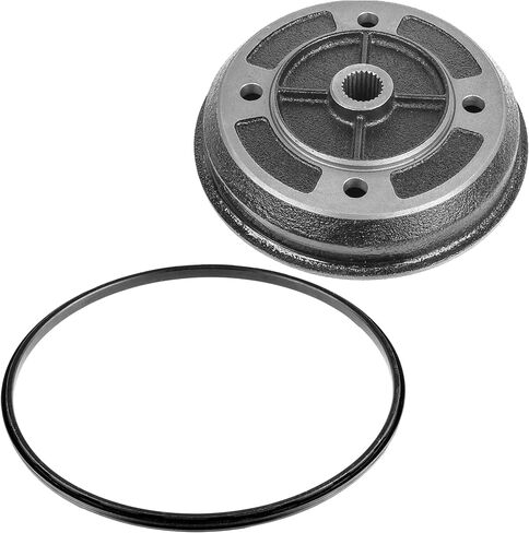 Caltric Front Left or Right Brake Drum with Seal Compatible with Kawasaki Mule 2510 KAF620A 4x4 1994 1995 1996-2000 in Saudi Arabia