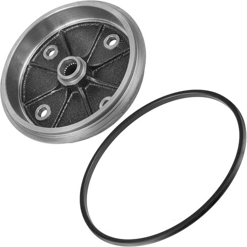 Caltric Front Left or Right Brake Drum with Seal Compatible with Kawasaki Mule 2510 KAF620A 4x4 1994 1995 1996-2000 in Saudi Arabia