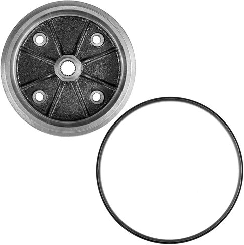 Caltric Front Left or Right Brake Drum with Seal Compatible with Kawasaki Mule 2510 KAF620A 4x4 1994 1995 1996-2000 in Saudi Arabia