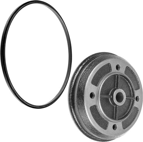 Caltric Front Left or Right Brake Drum with Seal Compatible with Kawasaki Mule 2510 KAF620A 4x4 1994 1995 1996-2000 in Saudi Arabia
