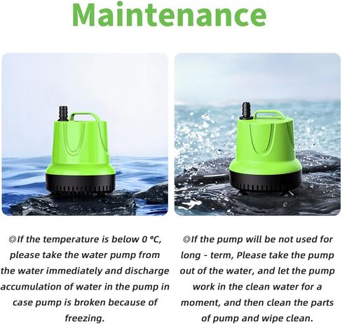 مضخة مياه غاطسة FREESEA للنافورة: مضخة مستنقع صغيرة قابلة للتعديل 400 GPH 25W in Saudi Arabia