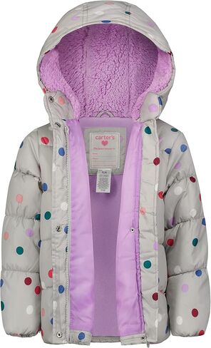 Carter's Girls' Heavyweight 2-Piece Skisuit Snowsuit, Grey Dots and Lilac, 3T in Saudi Arabia