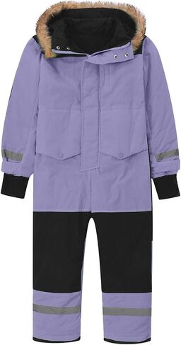 Girls Boys Snow Suits Kids Snowboarding One Piece Winter Warm Overalls Insulated Ski Suit Windproof Hooded Snowsuit in Saudi Arabia
