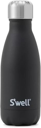 زجاجة مياه من الفولاذ المقاوم للصدأ من S'well، سعة 9 أونصة، توباز وردي، حاويات معزولة بالفراغ ثلاثية الطبقات تحافظ على المشروبات باردة لمدة 24 ساعة وساخنة لمدة 12 ساعة، خالية من مادة BPA، مثالية للاستخدام أثناء التنقل in Kuwait