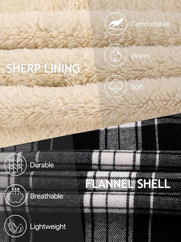 Mens Flannel Hoodies Fleece Full Zip Shirt Jacket Plaid Fall Winter Coat with Hood in Saudi Arabia