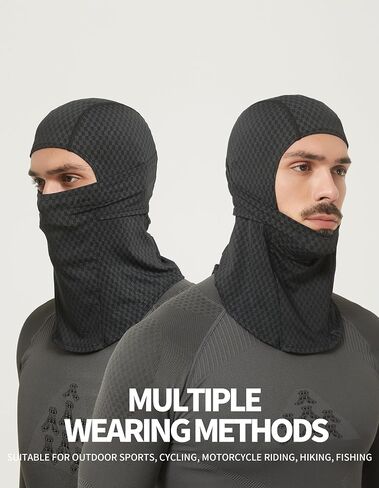Summer Balaclava Cycling Full Face Mask Cooling Ice Silk UV Protection Breathable Face Cover for Men & Women in Saudi Arabia