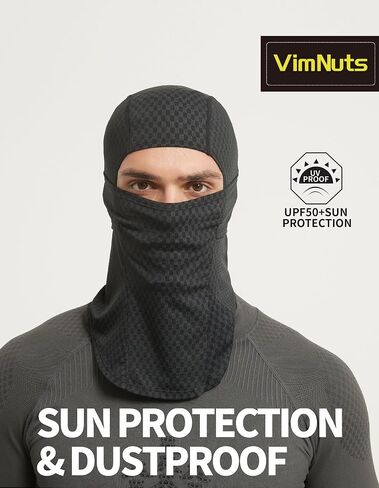 Summer Balaclava Cycling Full Face Mask Cooling Ice Silk UV Protection Breathable Face Cover for Men & Women in Saudi Arabia