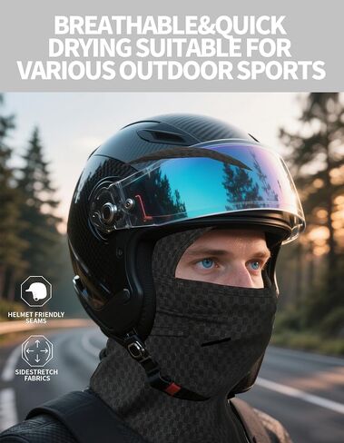 Summer Balaclava Cycling Full Face Mask Cooling Ice Silk UV Protection Breathable Face Cover for Men & Women in Saudi Arabia