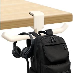 80-lb Heavy-Duty Bag Hook for Desk or Table,Adjustable Purse Hanger,Purse Hook,Backpack Holder for Table & Handbag Hanger,Space-Saving Organizer for Classroom, Dorm Office,Home,and Cafe Tables (Black) in Saudi Arabia