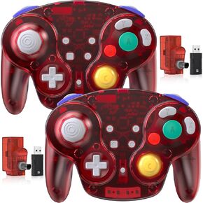 وحدة تحكم NGC لاسلكية SAFFUN 2.4 جيجا هرتز، مستقبل جيم كيوب، متوافق مع وحدة تحكم جيم كيوب (قابلة لإعادة الشحن) (التوصيل والتشغيل) (اهتزاز مدمج) نيلي in Kuwait