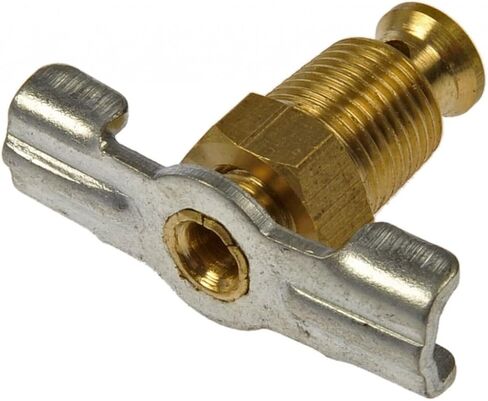 Karparts360 لـ Chevy C3500HD/K2500 1992 1993 Drain Cock | المواد النحاسية | اللون النحاسي | 1.26 بوصة عرض إجمالي | استبدال 114981 in Saudi Arabia