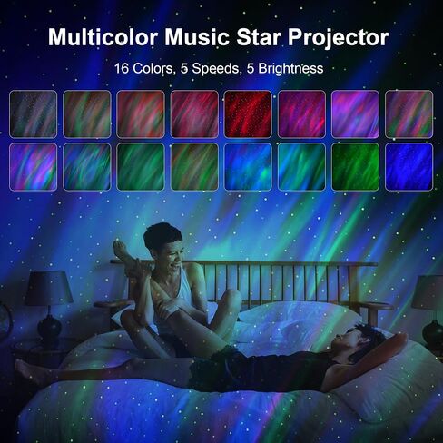 Galaxy Projector,Northern Galaxy Light Aurora, Star Projector with Timer and Remote Control,Night Lights LED for Bedroom Room Decor, Gifts for Kids, Adults, Christmas, Birthday in Saudi Arabia